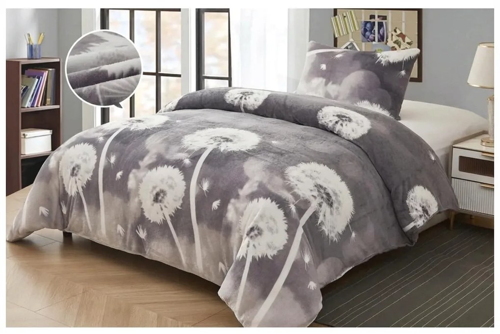 Lenjerie cocolino DANDORIA gri Dimensiune lenjerie de pat: 70 x 90 cm | 140 x 200 cm