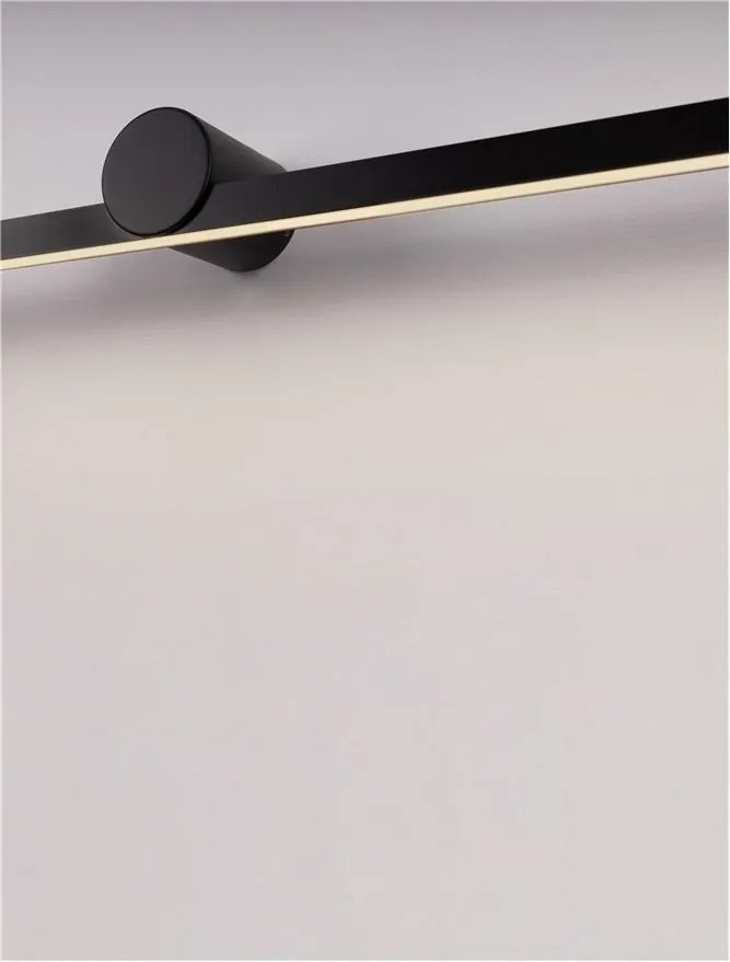 Aplica de perete LED pentru oglinda baie IP54 BREGGO negru, 81cm