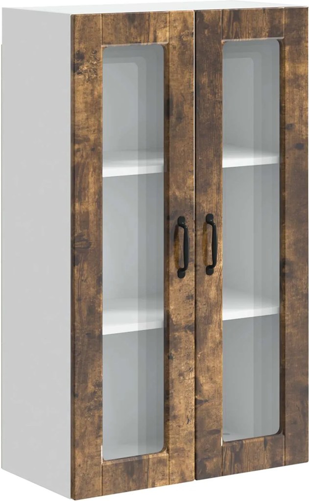 vidaXL Dulap de bucătărie cu raft Stejar fumuriu 60 x 31 x 100 cm