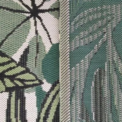 Covor bej-verde cu motiv de frunze Lăţime: 200 cm | Lungime: 270 cm