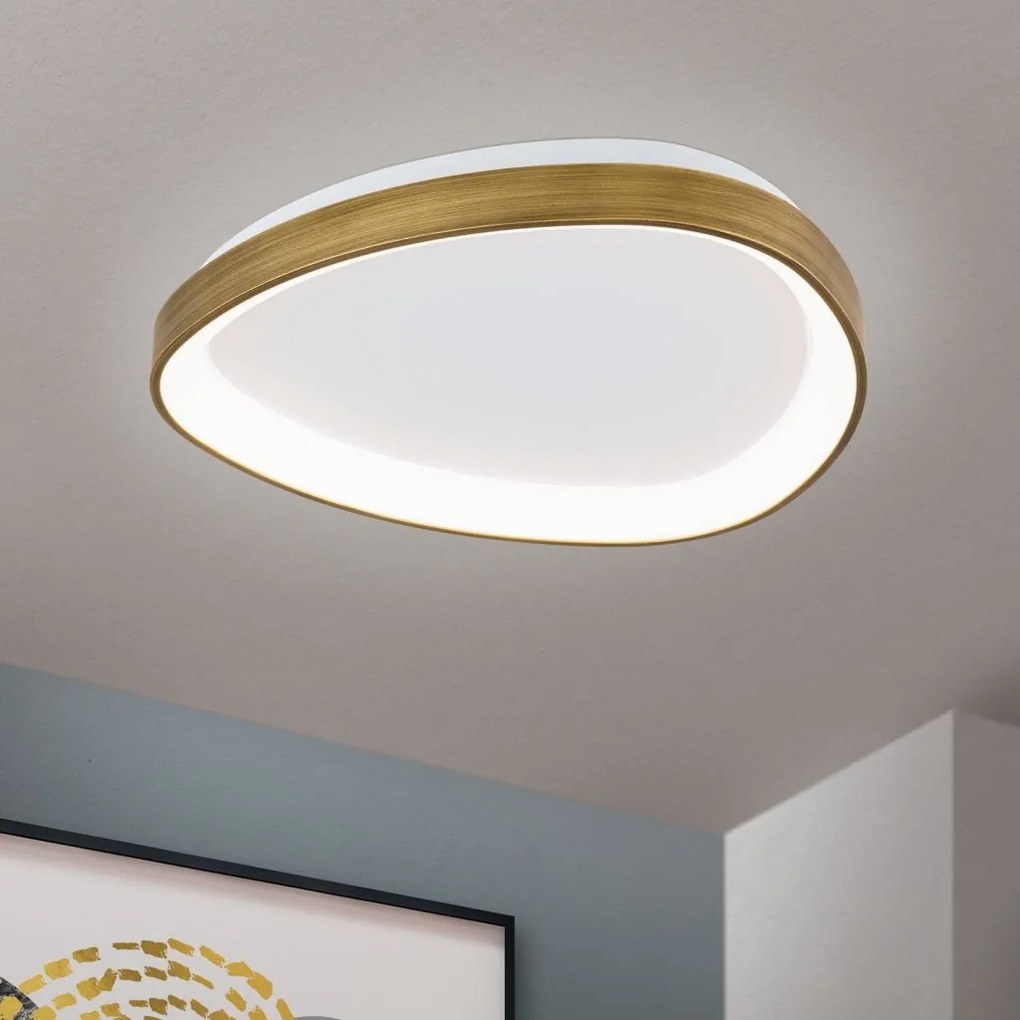 Plafoniera LED design modern slim CHARLIE patina D-45cm