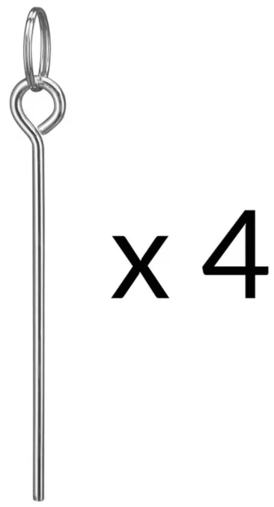 Stend de rufe din aluminiu FALCO, 103×168 cm, argintiu Monzana