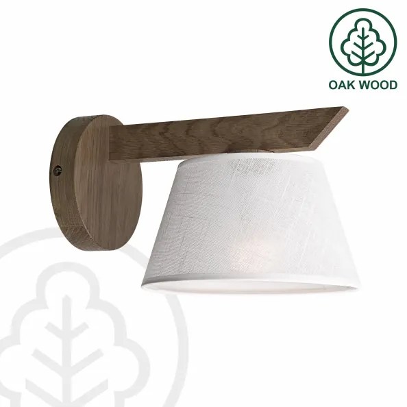 Aplică LED Brilagi ANTHONY 1xE14/40W/230V stejar nuc/alb