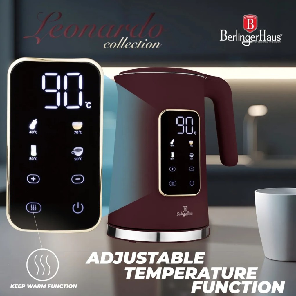 Fierbator de apa 1.7 L digital Leonardo Berlinger Haus BH 9735