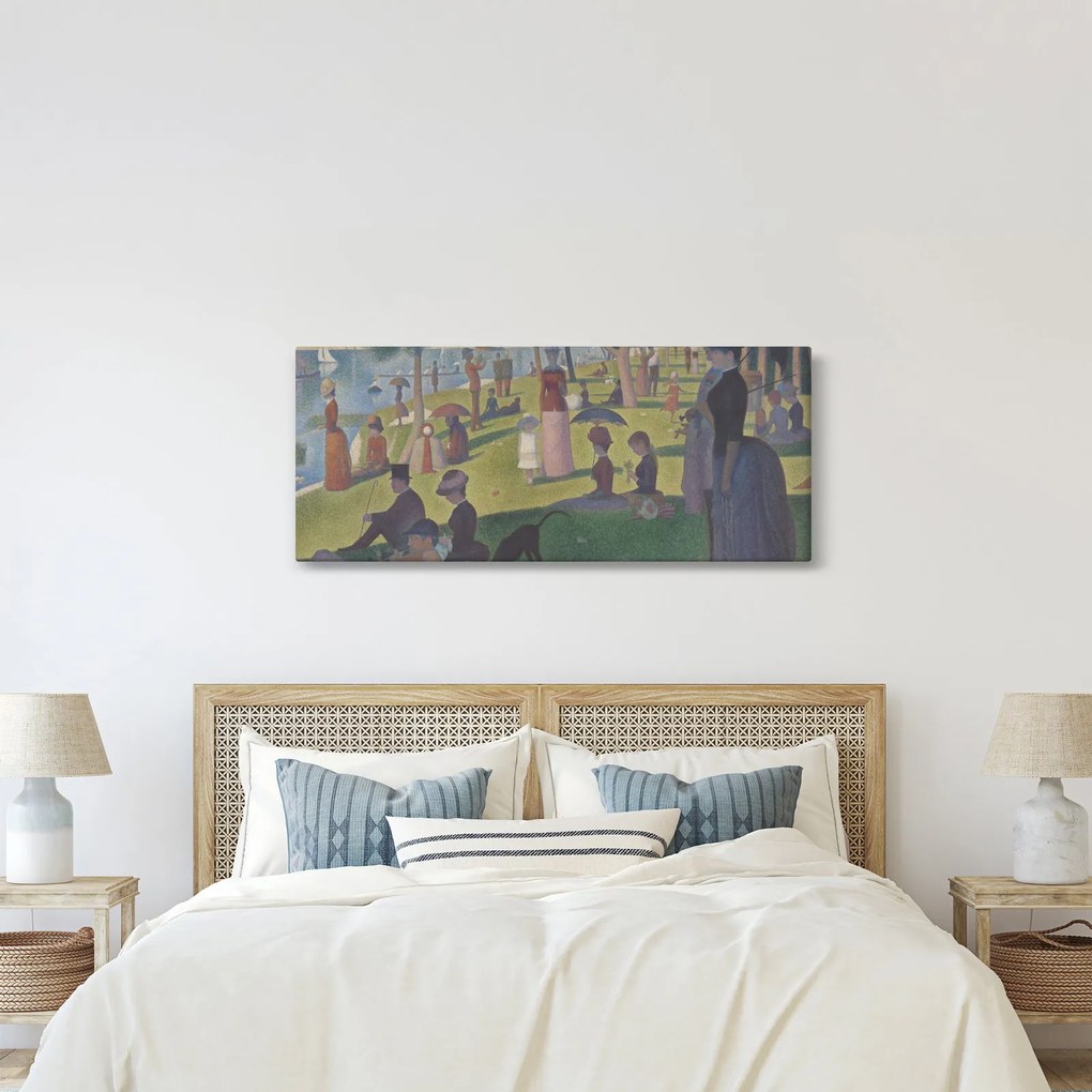 Tablou - Georges Seurat, A Sunday on La Grande Jatte, reproducere (120x50 cm)