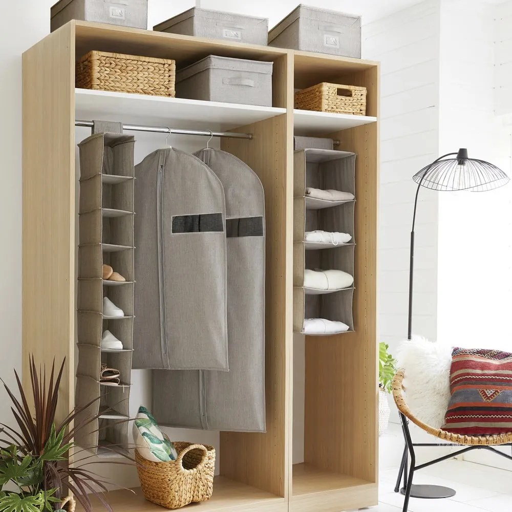 Organizator pentru șifonier de suspendat din material textil Oxford – Compactor