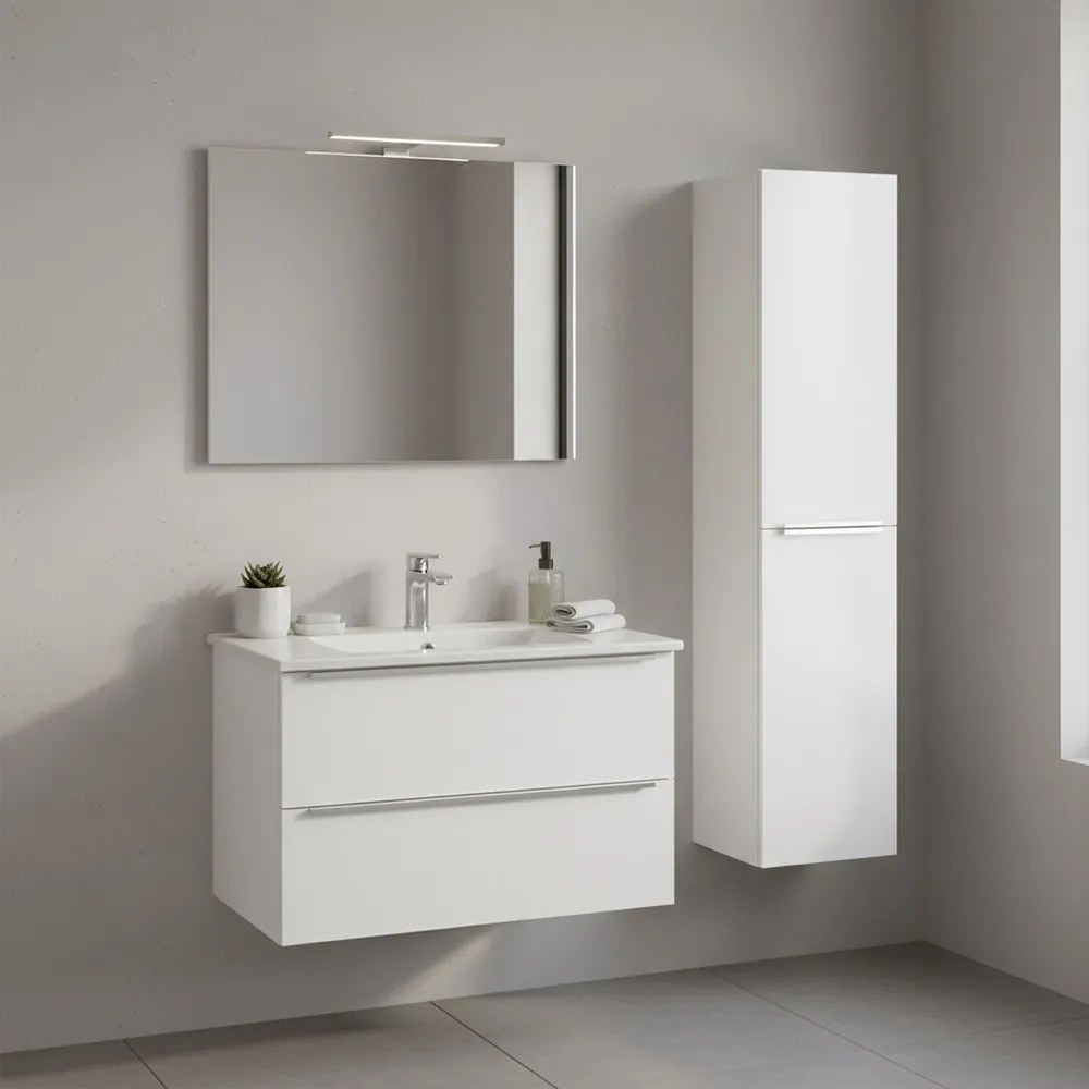 Dulap lateral suspendat Vario Trim 35 alb-alb