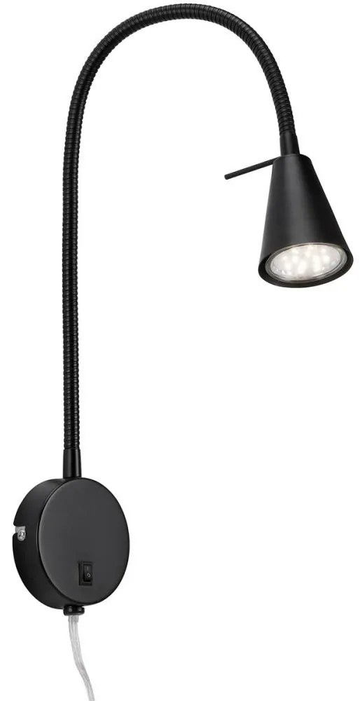 Lampă LED de perete COMFORT LIGHT 1xGU10/5W/230V negru Briloner 2082-015