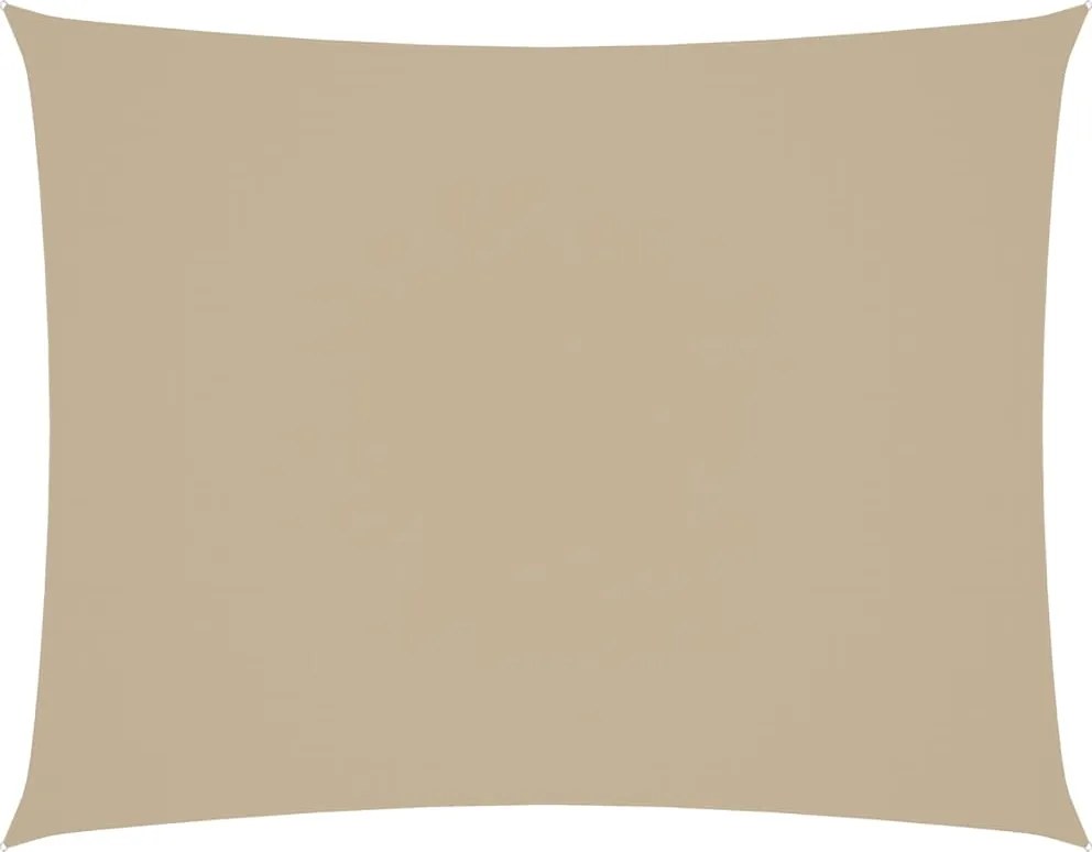 vidaXL Pânză parasolar, bej, 2,5x3,5m, țesătură oxford, dreptunghiular