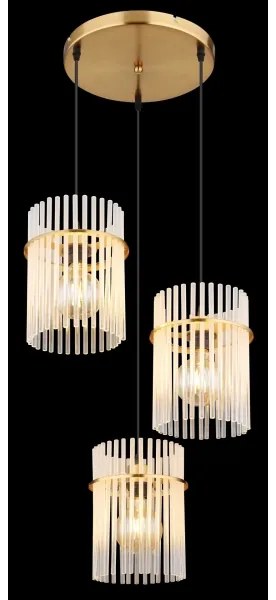Lustră pe cablu Globo 15698-3HRM GORLEY 3xE27/60W/230V