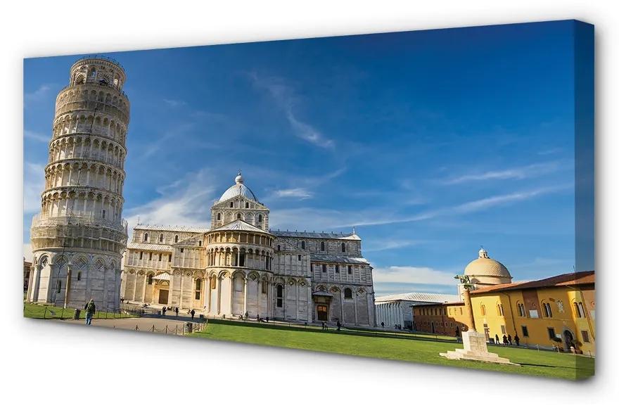 Tablouri canvas Italia Înclinat turn catedrală