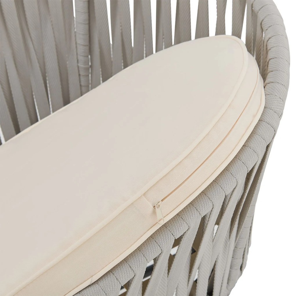 Jusky 2 fotolii metalice - gri deschis