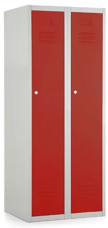 Dulap metalic, 60 x 50 x 150 cm, inchidere cilindrica, rosu - ral 3000