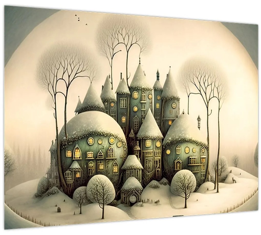 Tablou - Căsuțe de basm (70x50 cm)