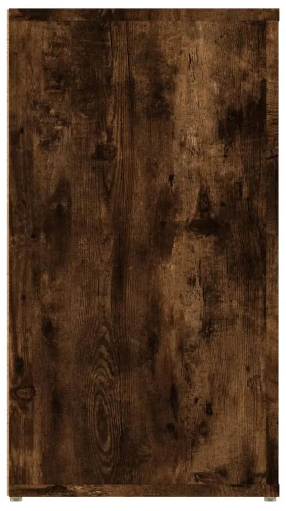 Servanta, stejar fumuriu, 100x33x59,5 cm, lemn compozit 1, Stejar afumat
