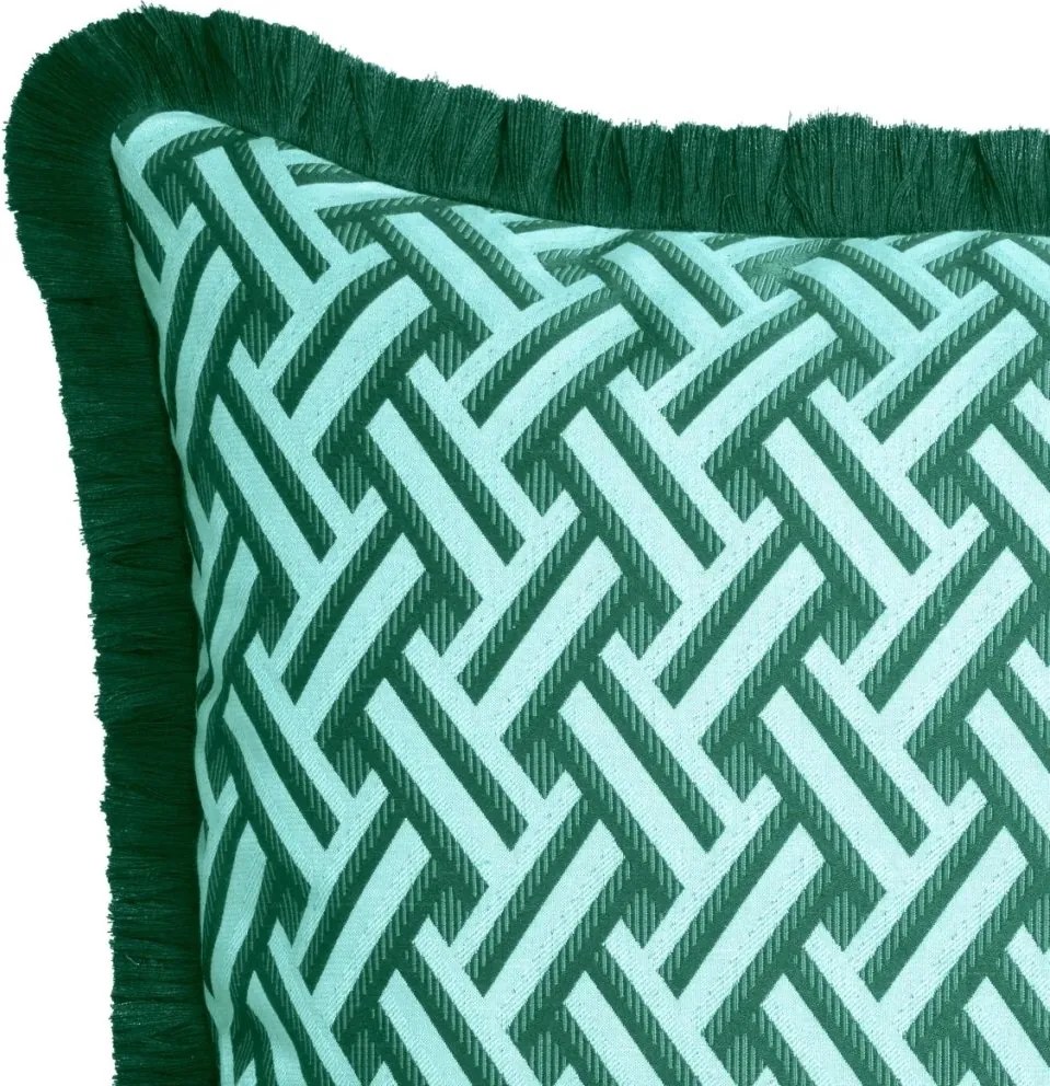 Perna decorativa design LUX Doris S green, 50x50cm