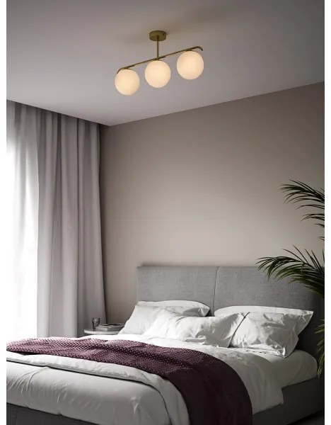 Lustră pe tijă Nordlux GRANT 3xE14/25W/230V auriu