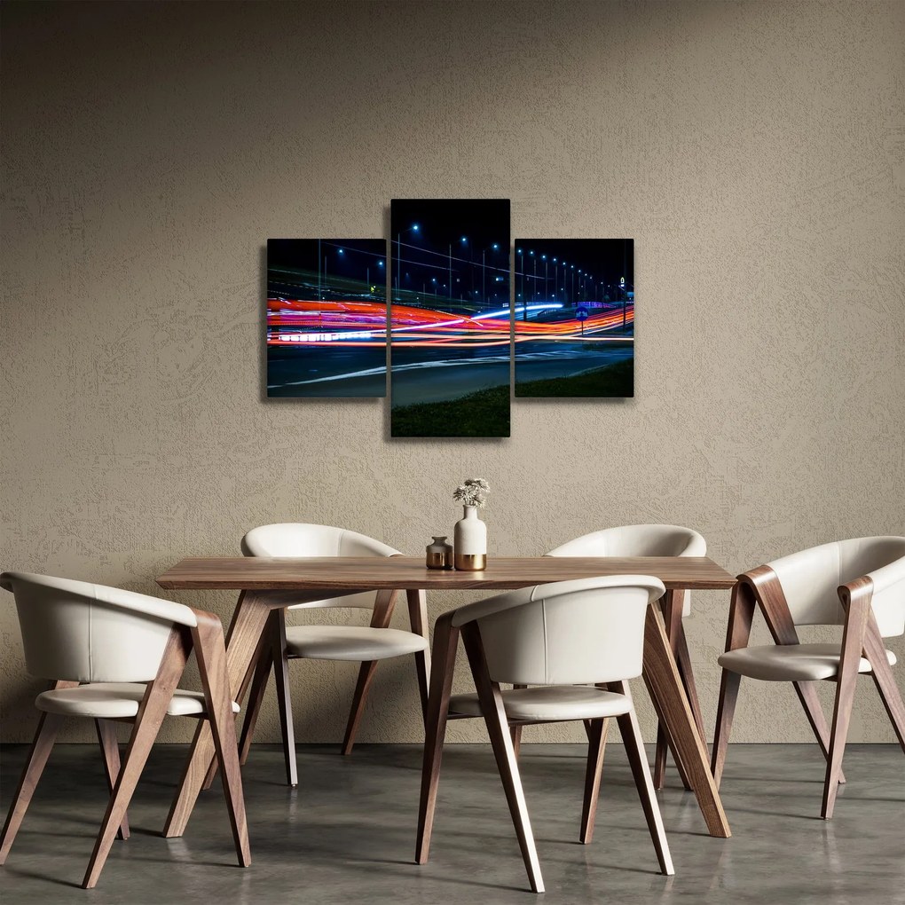 Tabloul orașului nocturn (90x60 cm)