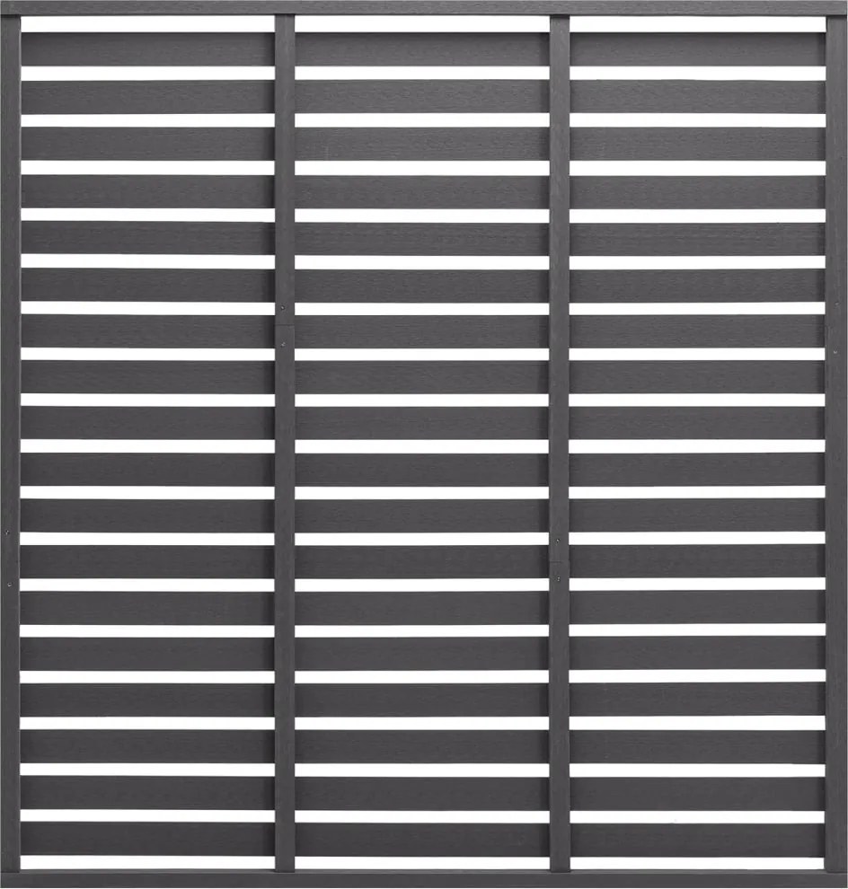 vidaXL Panou de gard, gri, 180x180 cm, WPC