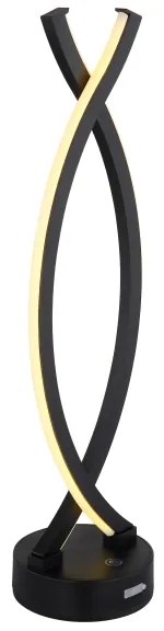 Globo 58457S - Lampă de birou LED tactilă reglabilă HELA LED/1W/3,7V negru