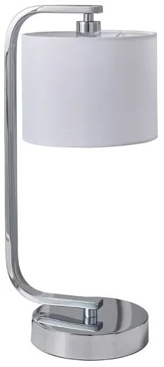 Endon 57917 - Lampă de masă reglabilă CANNING 1xE14/40W/230V crom lucios/alb