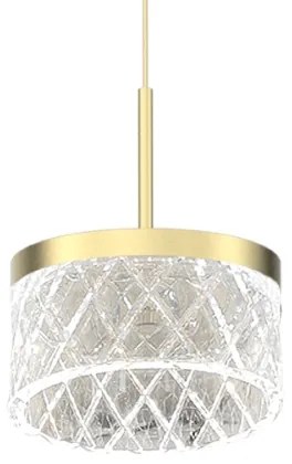 Lustră LED pe cablu ELEGANCE LED/9W/230V d. 15 cm auriu