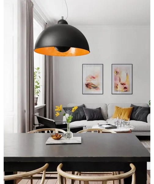 ByRydens 2822330-4000 - Pendul CAPTAIN pe cablu, 1xE27/7W/230V, negru