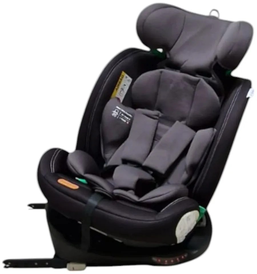 Scaun Auto cu Isofix Baby Care™ HD18, Cu rotire 360 grade, Omologare R-129 i-Size, 0-36 kg, Tetiera reglabila, Transformabil in scoica auto, Sistem