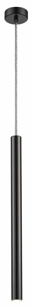 Pendul LED design minimalist LOYA, negru-pearl black