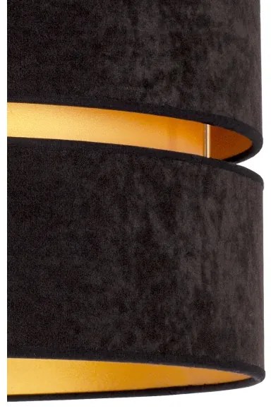 Lustră pe cablu Duolla DUO 1xE27/15W/230V d. 40 cm negru/auriu