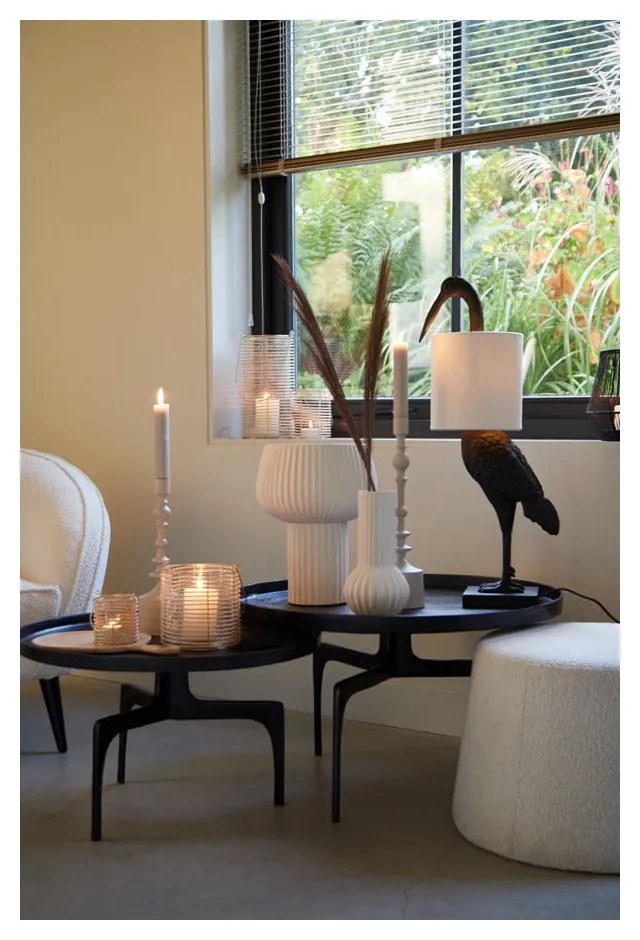 Măsuțe de cafea negre 2 buc. rotunde ø 75 cm Tobias – Light & Living