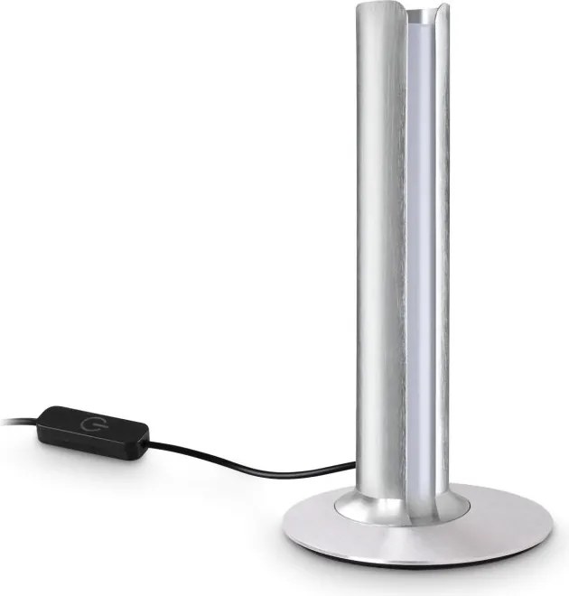 Lampa LED de masa DORICA TL1 ACCIAIO