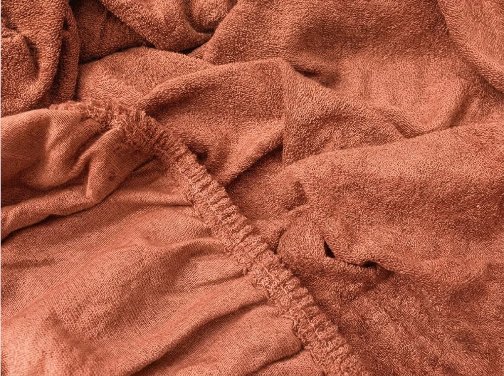 Cearsaf frote EXCLUSIVE maro-portocaliu 180 x 200 cm
