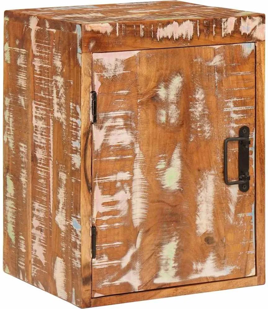 vidaXL Noptieră Maro 35 x 33 x 48 cm Lemn masiv recuperat