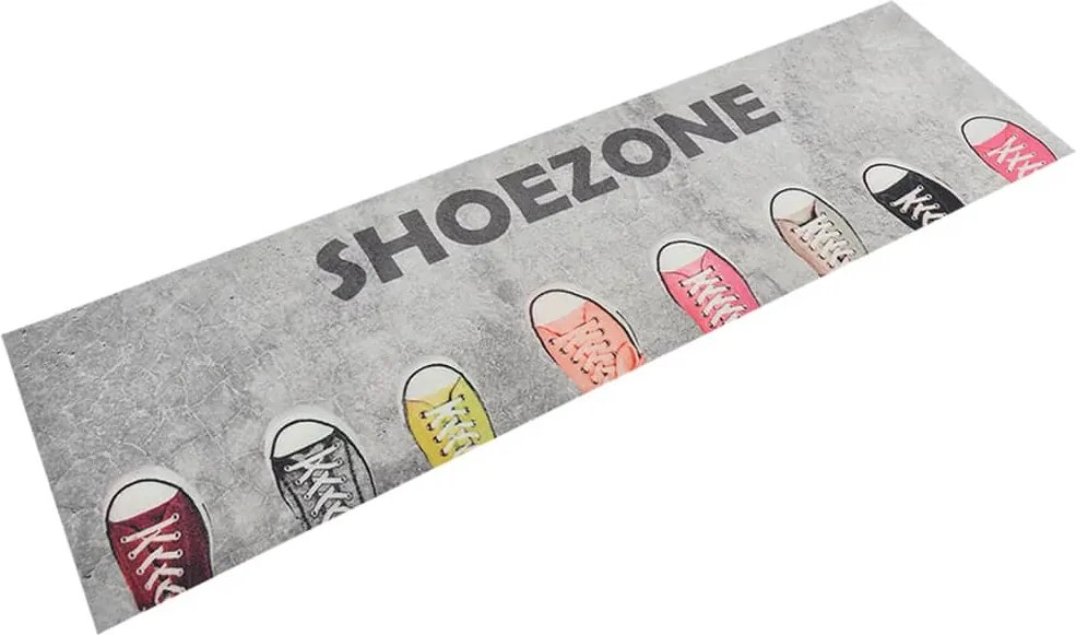 vidaXL Covor de bucătărie lavabil Shoezone, 45x150 cm, catifea