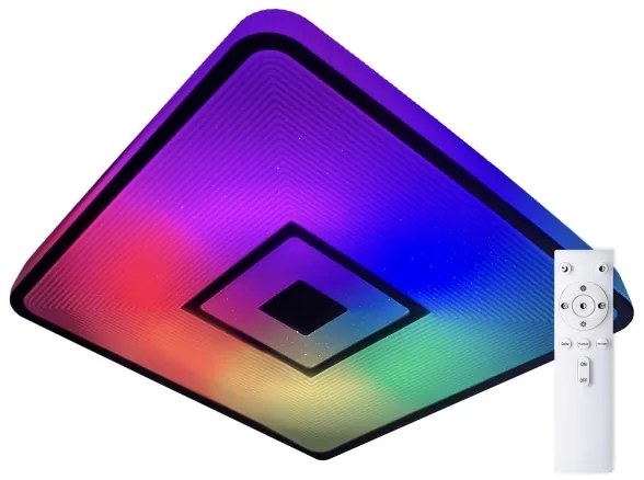 Plafonieră LED RGB dimabilă LED/24W/230V pătrată Top Light + telecomandă