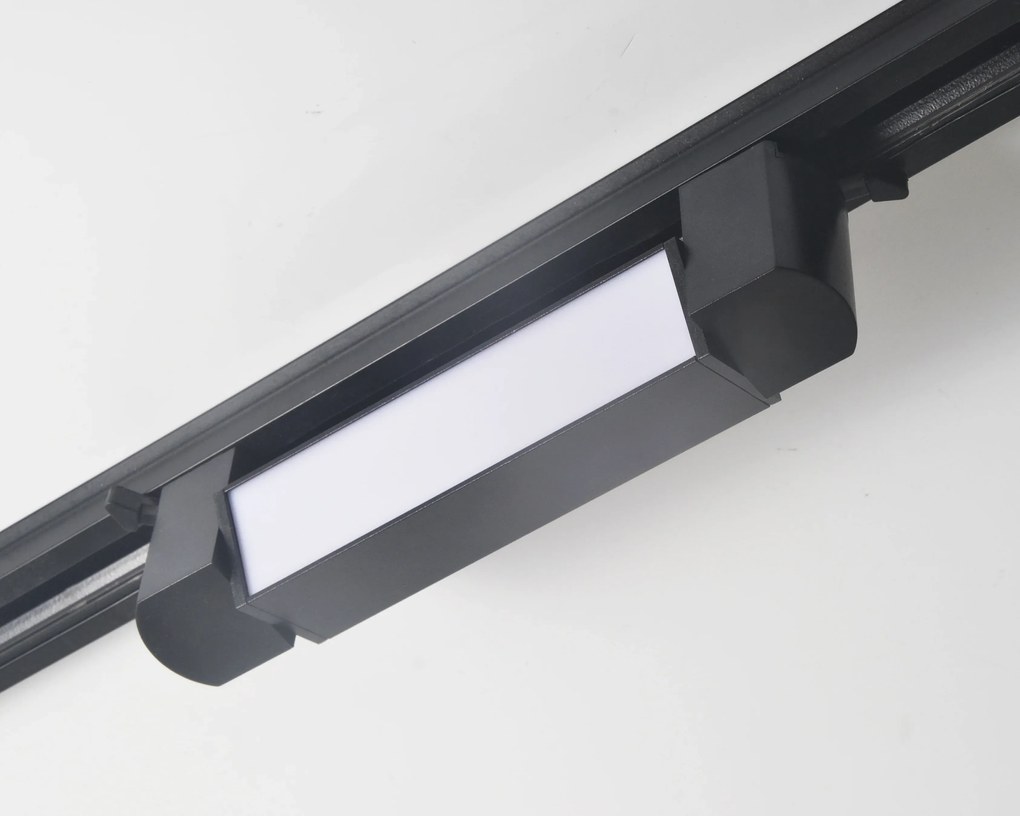 Proiector LED Tip Banda, 10W, 4000K Lumina Neutra, Directionabil Pe Sina Monofazata, Negru