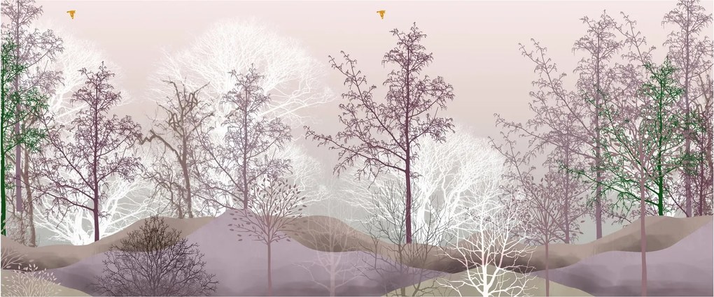 Tablou cu pădure (120x50 cm)