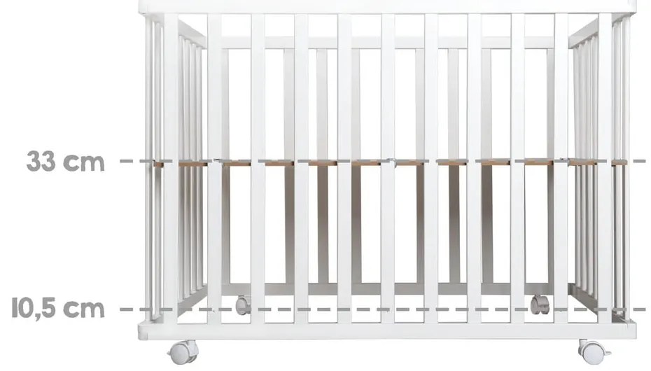 Țarc pentru copii alb 100x75 cm – Roba