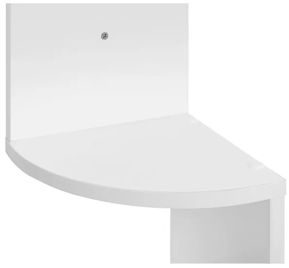 Poliță de colț SNAKE, albă