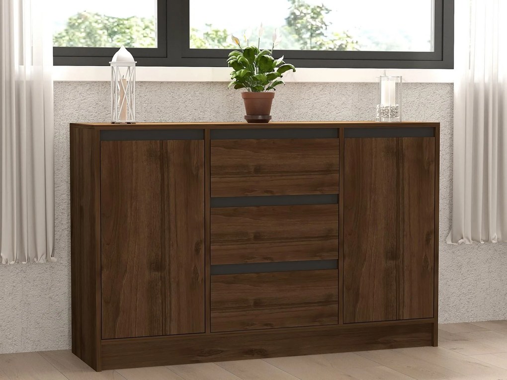 Set mobilier living Parsenolla 1 (Nuc + antracit). 1107145