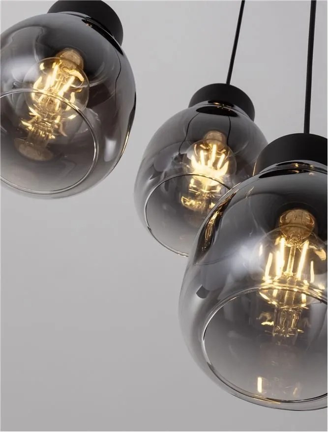 Lustra cu 3 pendule design modern Blaku