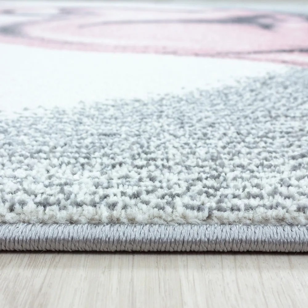 Covor pentru copii roz deschis/gri deschis 120x170 cm Bambi – Ayyildiz Carpets