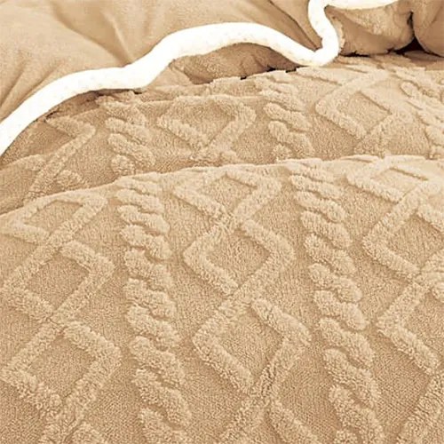 Lenjerie de pat 2 persoane, cocolino, groasa, uni, 4 piese, SPUC03