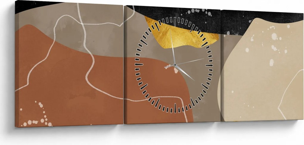 Tablou - Abstract (cu ceas) (90x30 cm)