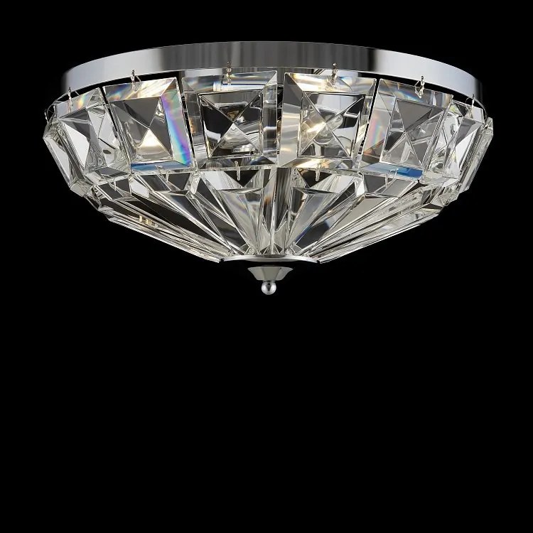 Lustra aplicata design neoclasic Facet crom 39,6cm