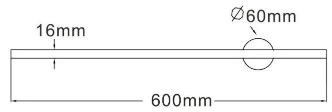 Aplica de perete LED pivotanta design liniar TROY 60cm