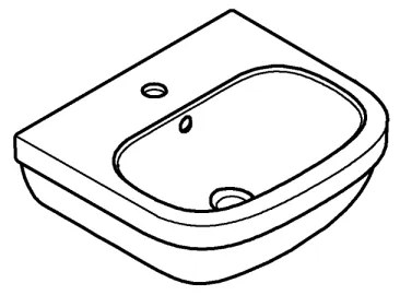 GROHE 39324000 - Lavoar EURO CERAMIC 450 × 400 mm ceramică/alb