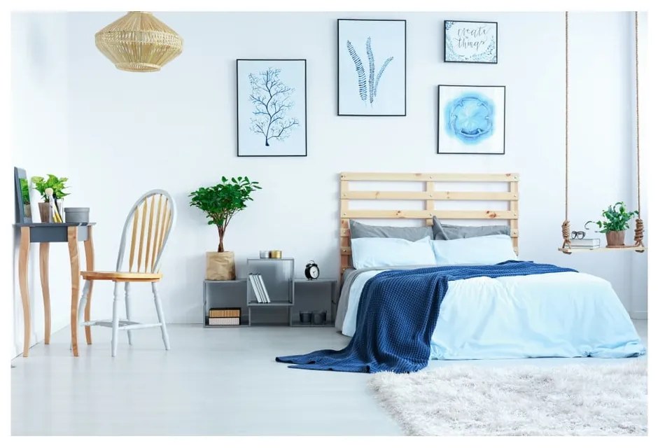 Măsuță de toaletă cu oglindă Ragaba Dressing Table, lungime 65 cm, roz