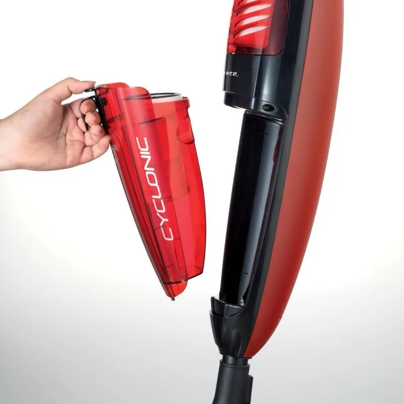 Aspirator vertical Ariete EVOLUTION 2772/40, 600W, 0.8 L, Putere reglabila, Tehnologie de economisire a energiei, Negru/Rosu